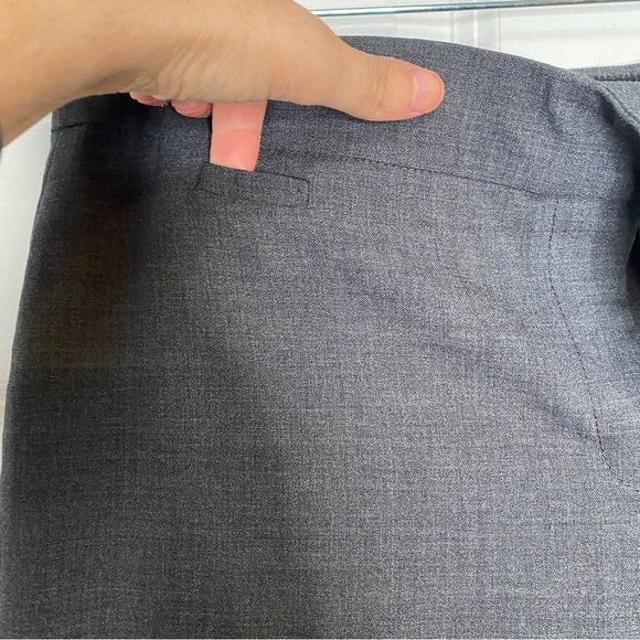 J. Crew City Fit Wool Blend Ankle Career Pants Grey Size 10 - Picture 2 of 8